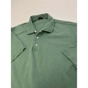Kiton Napoli Green Polo Cotton Shirt Made In Italy Medium
